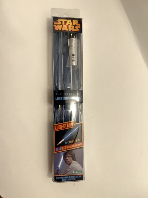 Star Wars Luke Skywalker Lichtschwert Essstäbchen Von Kotobukiya - Blaue Klinge, Offizielles Merch, 23 Cm