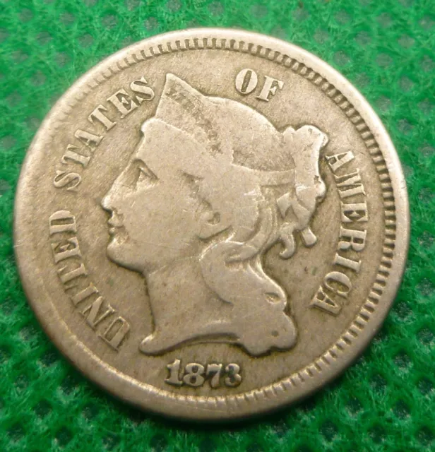 1873  Three  Cent Nickel    #BUY73-1  COIN