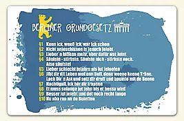 Kühlschrankmagnet "Berliner Grundgesetz"