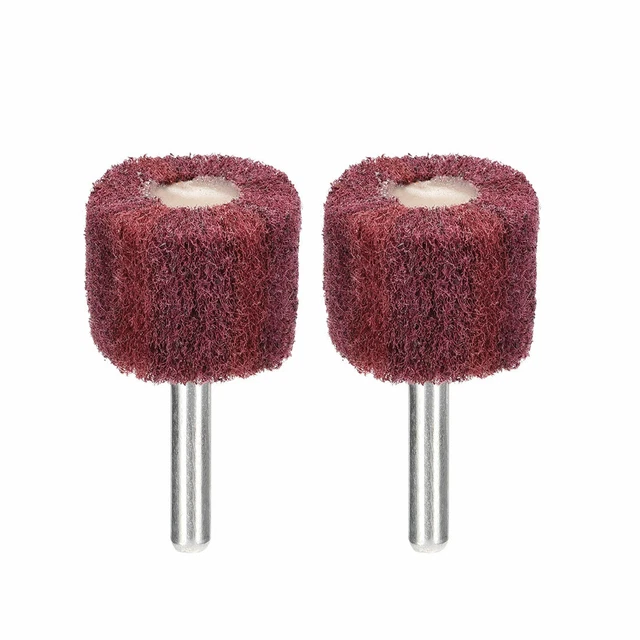 Abrasive Wheels 30mm x 25mm Buffing Polishing Wheels with 6mm Shank 2pcs