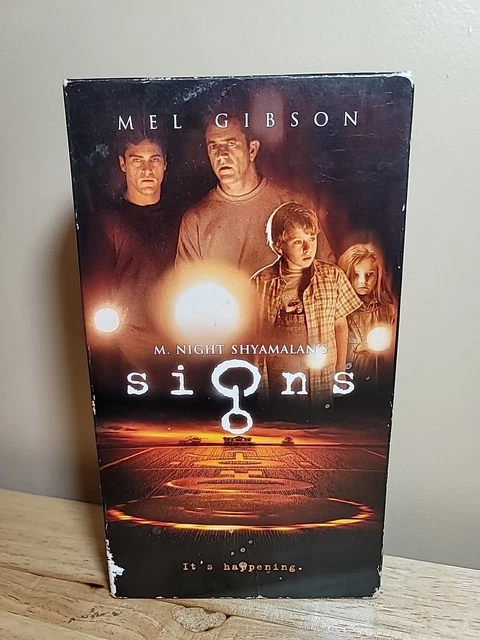 SIGNS VHS 2002 Mel Gibson Rory Culkin £7.27 - PicClick UK