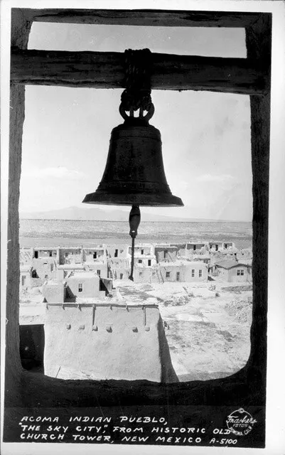 Acoma Indian Pueblo "The SKy City", New Mexico OLD PHOTO