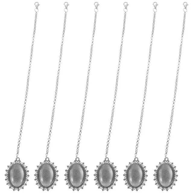 6 Pcs Graduierung Brim Charm Metall Abschlusskappen-Anhänger Dekorationen Für