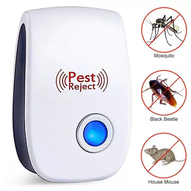 1-6x Pest Repeller Ultrasonic Mouse Rat Mosquito Insect Rodent Control AU Plug'