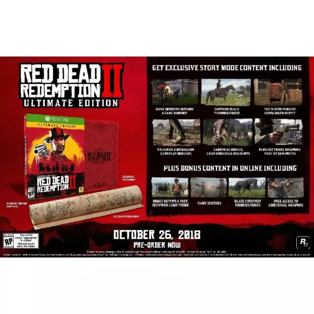 Jeu Xbox One Red Dead Redemption Ii 2 Edition Spéciale