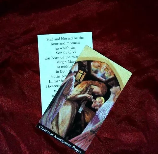 Christmas Holy Card Holy Family Nativity Jesus Mary Joseph and/or Angels etc. #4