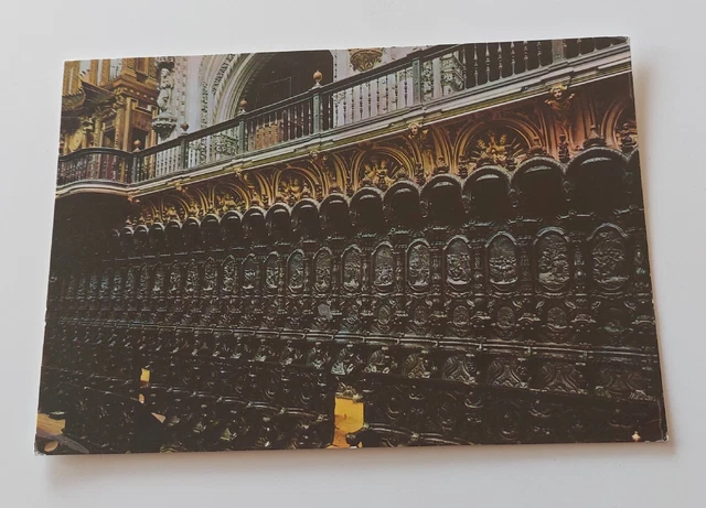 Postal religiosa CÓRDOBA CATEDRAL CORO Año 1966 POST CARD