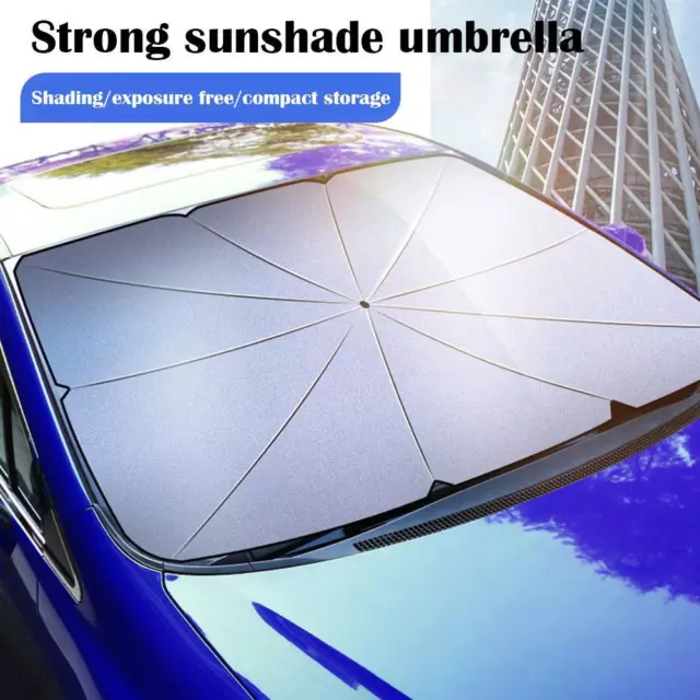 Foldable Car Windshield Sunshade Front Window Cover Shade Sun Visor O0N7 N3U1