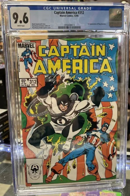 Captain America 312 (1985) CGC 9.6 1st Appearance of Flag Smasher Marvel