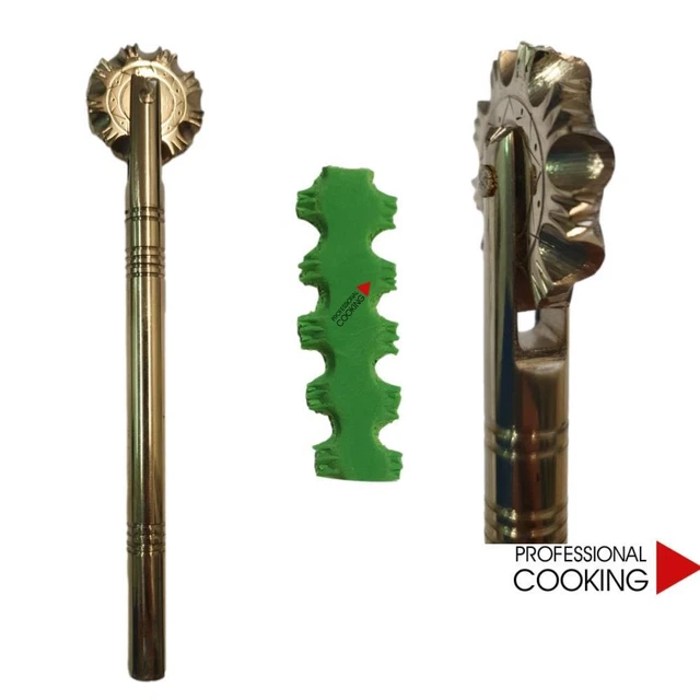 Rotella Tagliapasta Sardo Su Rudigliu Artigianale In Ottone Massiccio N