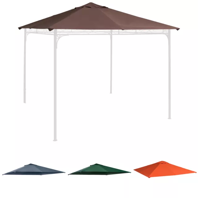 Outsunny Tetto di Ricambio Telo Sostitutivo per Gazebo Traspirante 3x3m