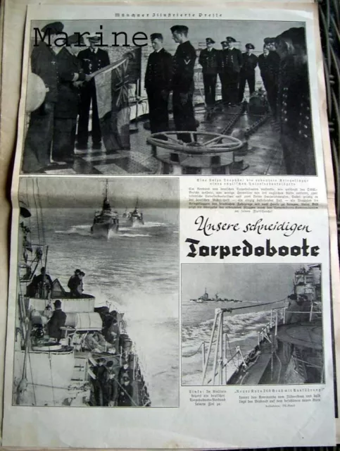 Ganzseitiger Zeitungsbericht - unsere schneidigen Torpedoboote