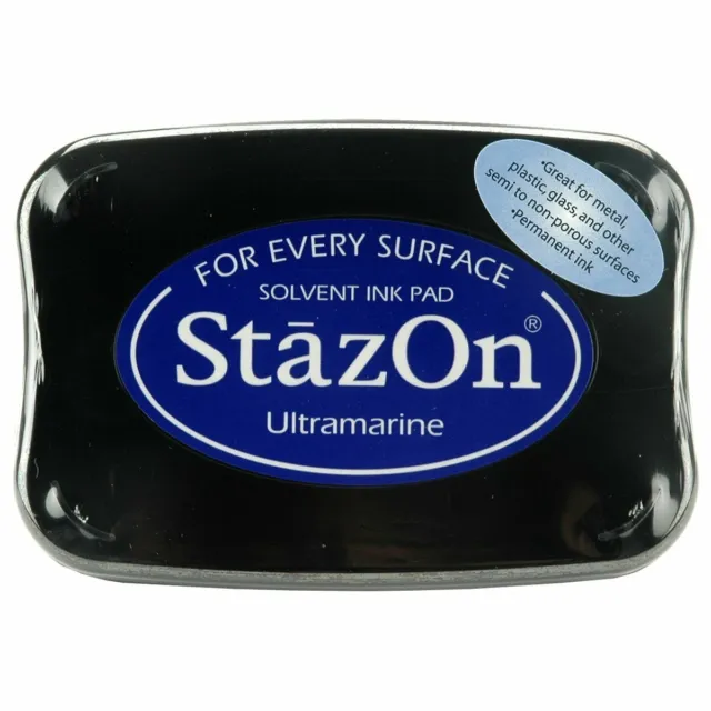 Tsukineko StazOn Solvent Ink Stamp Pad - Ultramarine