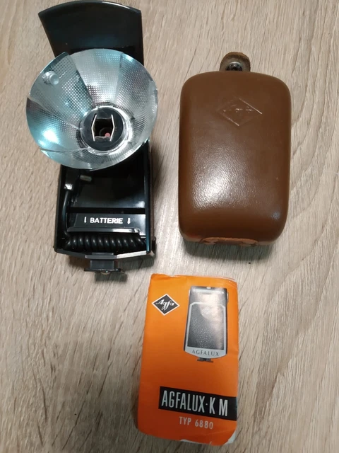 Flash à pince Agfa Tully vintage avec étui fabriqué en