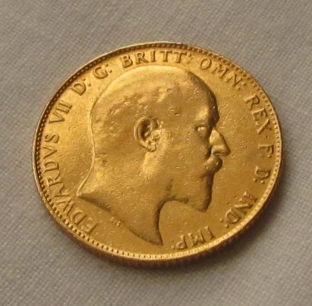 1905 Full Gold Bullion Sovereign King Edward VII 22 carat coin