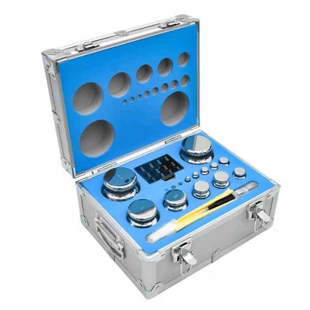 F1 Grade 27pcs 1mg-2kg 304 Stainless Steel Digital Scale Calibration Lab Weights