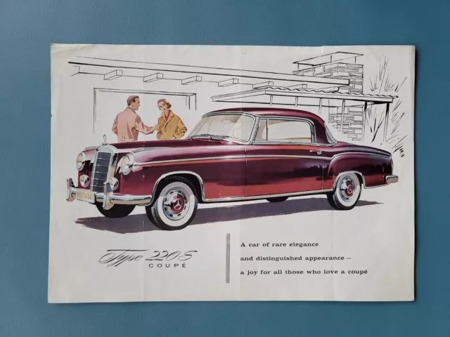 Mercedes Benz 220s Coupe Sales Brochure