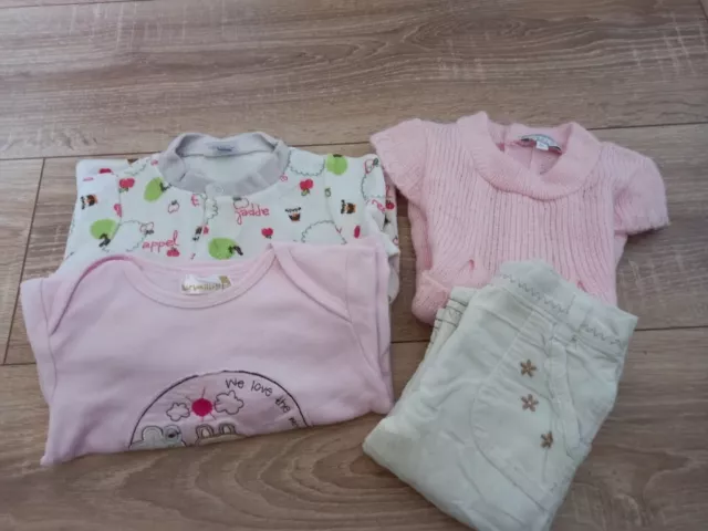 Lot vêtements bébé fille hiver 6 mois