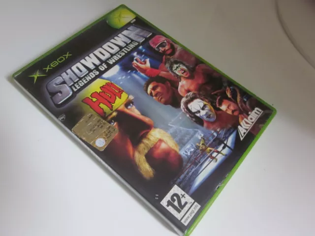 Showdown Legends Of Wrestling-Pal-   Xbox Italiano-Completo Rarissimo