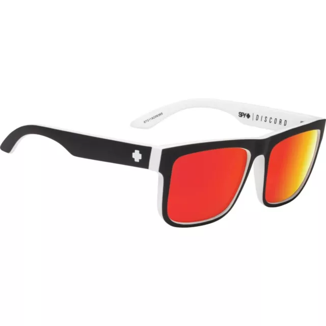 SPY Optic DISCORD Sunglasses Whitewall HD+ Gray Green Red Spectra 3DAY SHIP