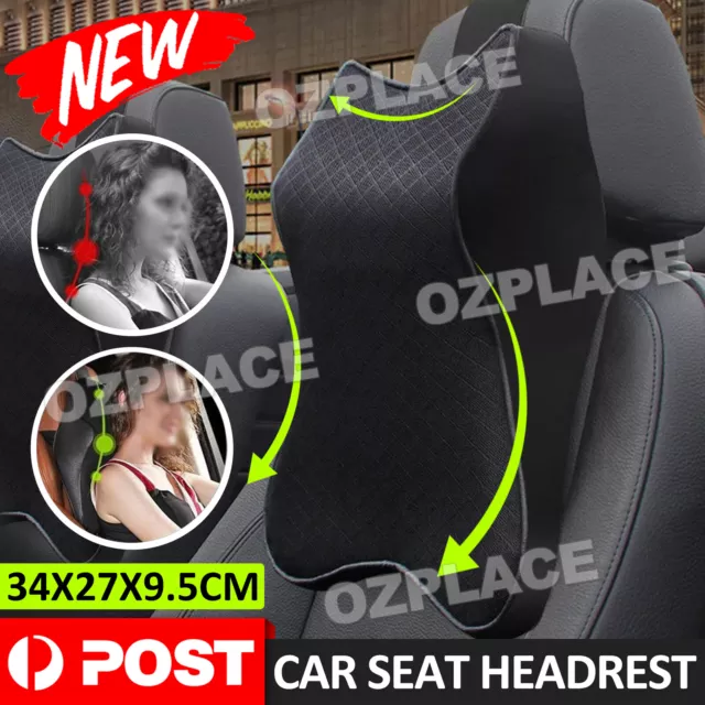 Car Seat Headrest Pad Memory Foam Pillow Head Neck Rest Support Cushion Mat