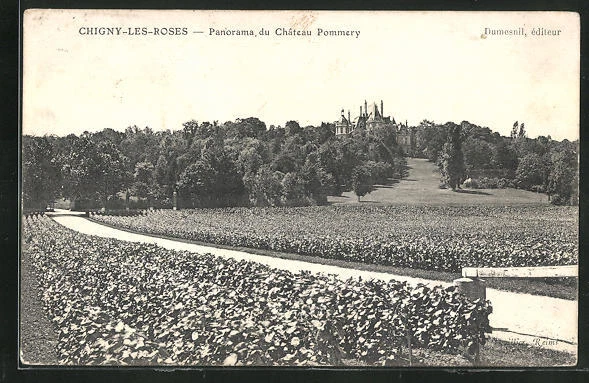 CPA Chigny-les-Roses, vue générale, du Chateau Pommery 1909