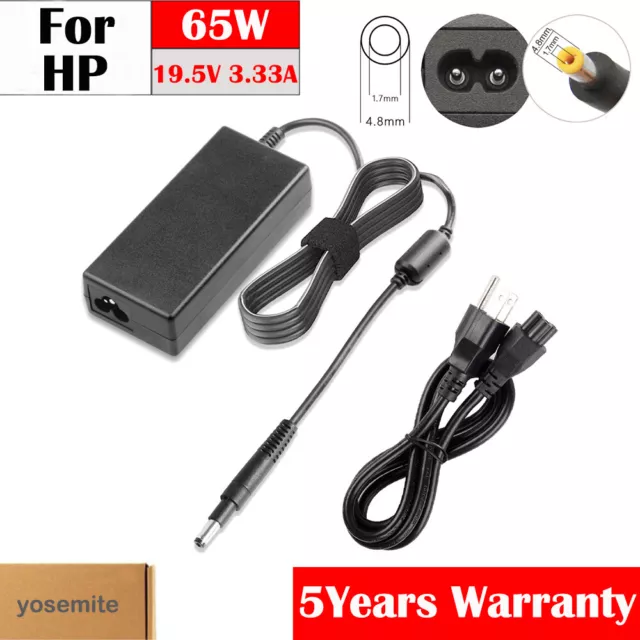 65W AC Adapter Charger For HP Pavilion Touchsmart 14-b109wm 15-B129wm Sleekbook