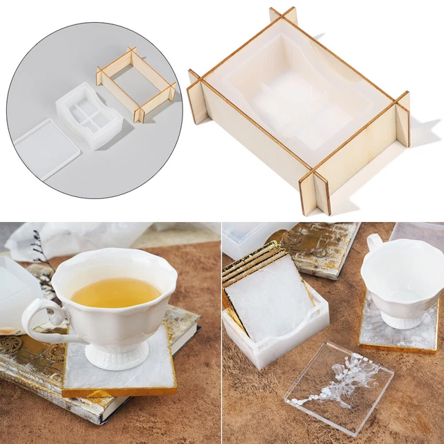 Craft Cup Mad Epoxy Silicone Irregular Wave Coaster Mold Resin Casting Molds