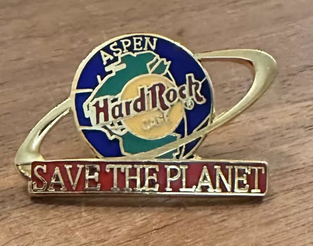 Hard Rock Cafe ASPEN Save the Planet Earth Day Pin