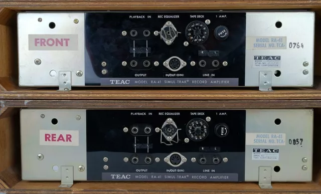 Teac TCA40 Simul-Trak + Twin RA-41 Record Amplifier Player Recorder Reel to Reel 3