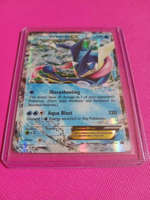 Tarjeta Greninja EX XY20 Ultra Rara Holo Black Star Promo Pokémon JCC XY 2014