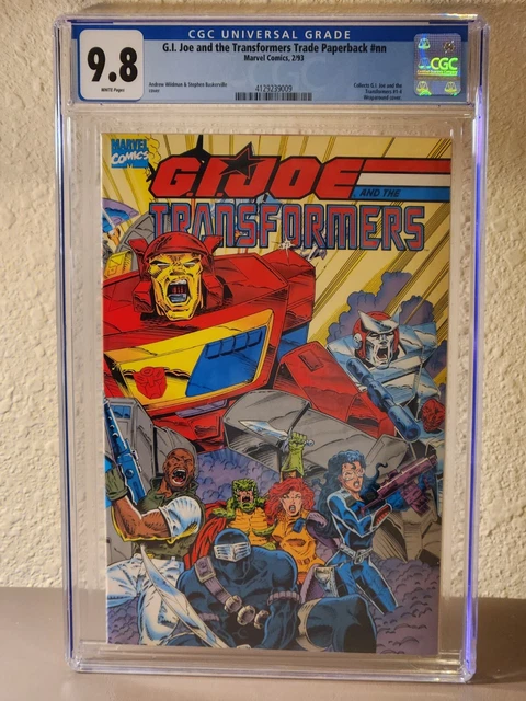 Rare 🗞"Newsstand" GI Joe and the Transformers TPB Low Census CGC 9.8