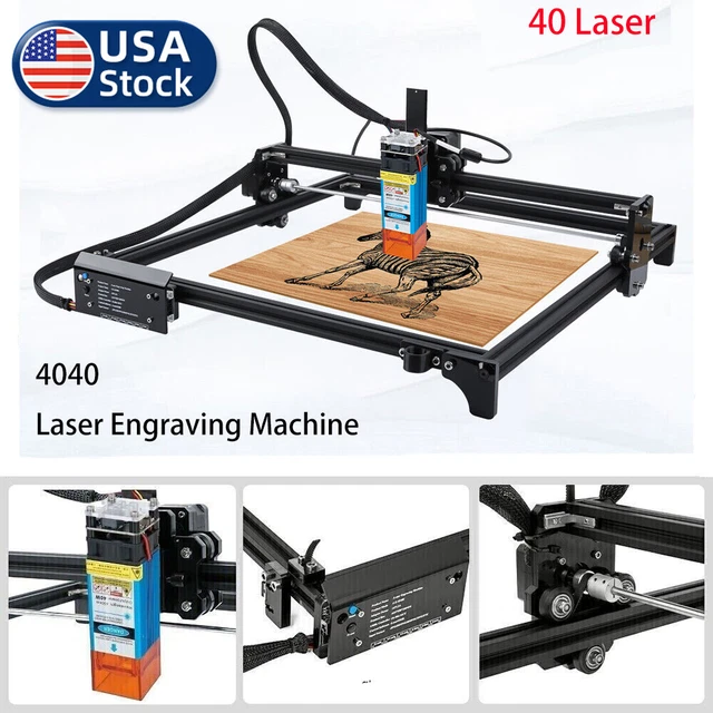 40W Laser Engraver Machine Work Area 40*40cm Laser Engraving and Cutting Machine