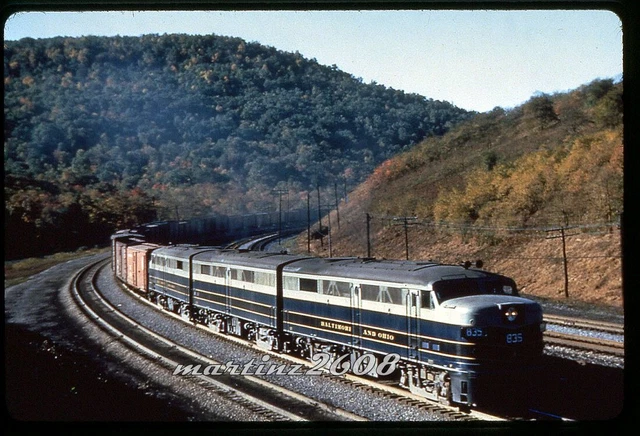 (Mz) Dupe Slide Baltimore & Ohio (B&O) 835 Action