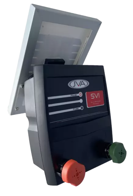 JVA SV1 Solar Electric Fence Energizer Charger - 0.15 Joule 1km