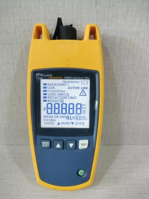 Fluke Fiber OneShot Pro Cable Tester W/O ANY ACCESSORIES