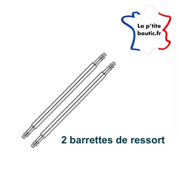 ⭐️⭐️ 2 Barrettes ressort pompe piston tige bracelet de montre de 10 à 27 mm ⭐️⭐️