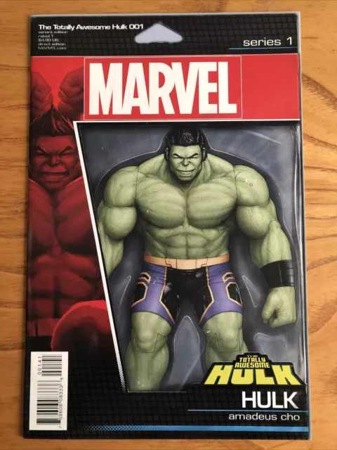 Totally Awesome Hulk #1. Amadeus Cho Action Figure Variant