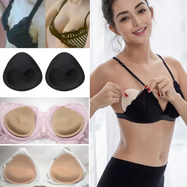 Bikini Swimsuit Bra Breast Enhancer Form Pads Push up Padding Bra Inserts N62AU