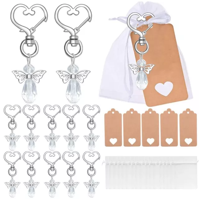 30Set Schutzengel Gastgeschenk Glücksbringer Hochzeit Taufe Kommunion Beutel