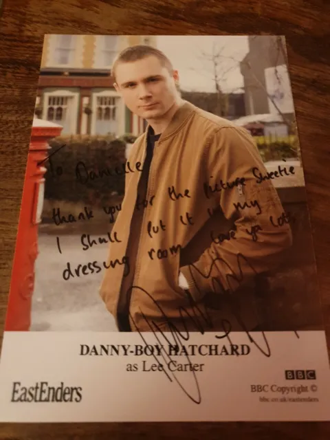 BBC EastEnders Lee Carter Danny-Boy Hatchard Hand Signed Cast Card Autograph