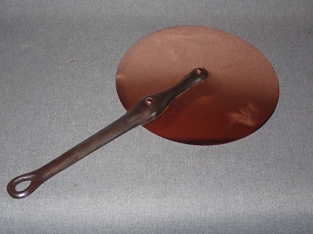 Vintage 21cm French Copper Lid for Sauce or Sauté Pan Polished New Tin Lining Vintage 21cm French Copper Lid for Sauce or Sauté Pan Polished New Tin Lining