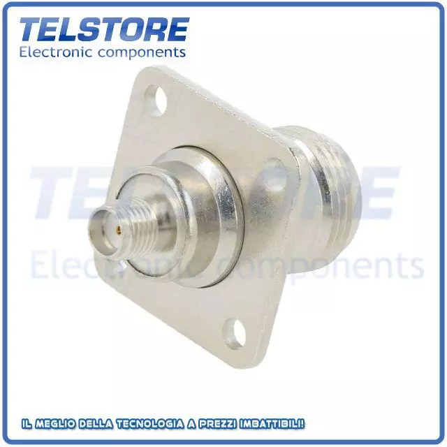 1pcs 242163 Riduttore N presa,SMA presa Isolamento teflon 50 ohm