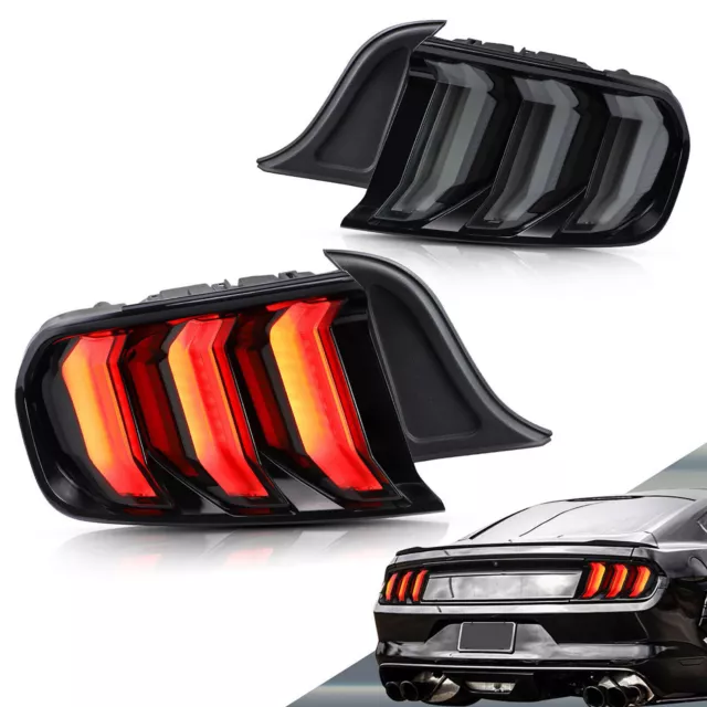 Voll LED Rückleuchten für Ford Mustang 2015 - 2020 Smoke in OLED Technik SCHWARZ