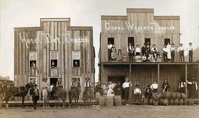 New Art Print Of c.1885 Photo Harold Texas Wild West Frontier Town 8 1/2 X 11