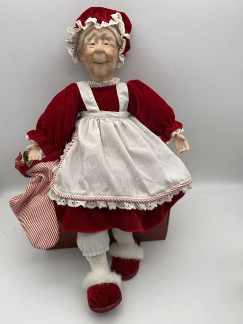 Heritage Signature Collection Mrs Granny Claus 18" Doll Shelf Sitter