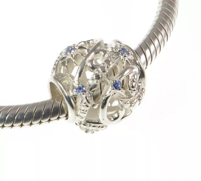 CHAMILIA 925 silver & CZ FROST TREASURE Christmas charm bead, Winter wonderland