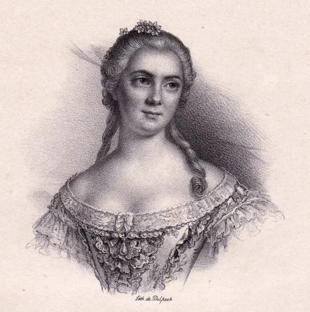 Portrait XIXe Madame Victoire Louis XV Victoire Louise Marie Thérèse de France