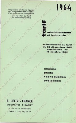 1975 Tarif prix catalogue Wild Paris Leitz France *booklet 