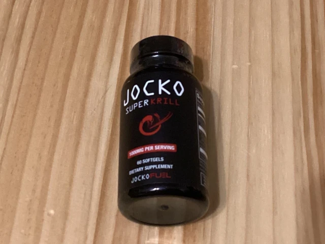 JOCKO SUPER KRILL Oil - 1000mg Serving -Pure Antarctic Krill 60